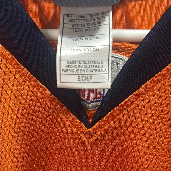 Reebok Broncos Orange Jersey - Picture 6 of 8